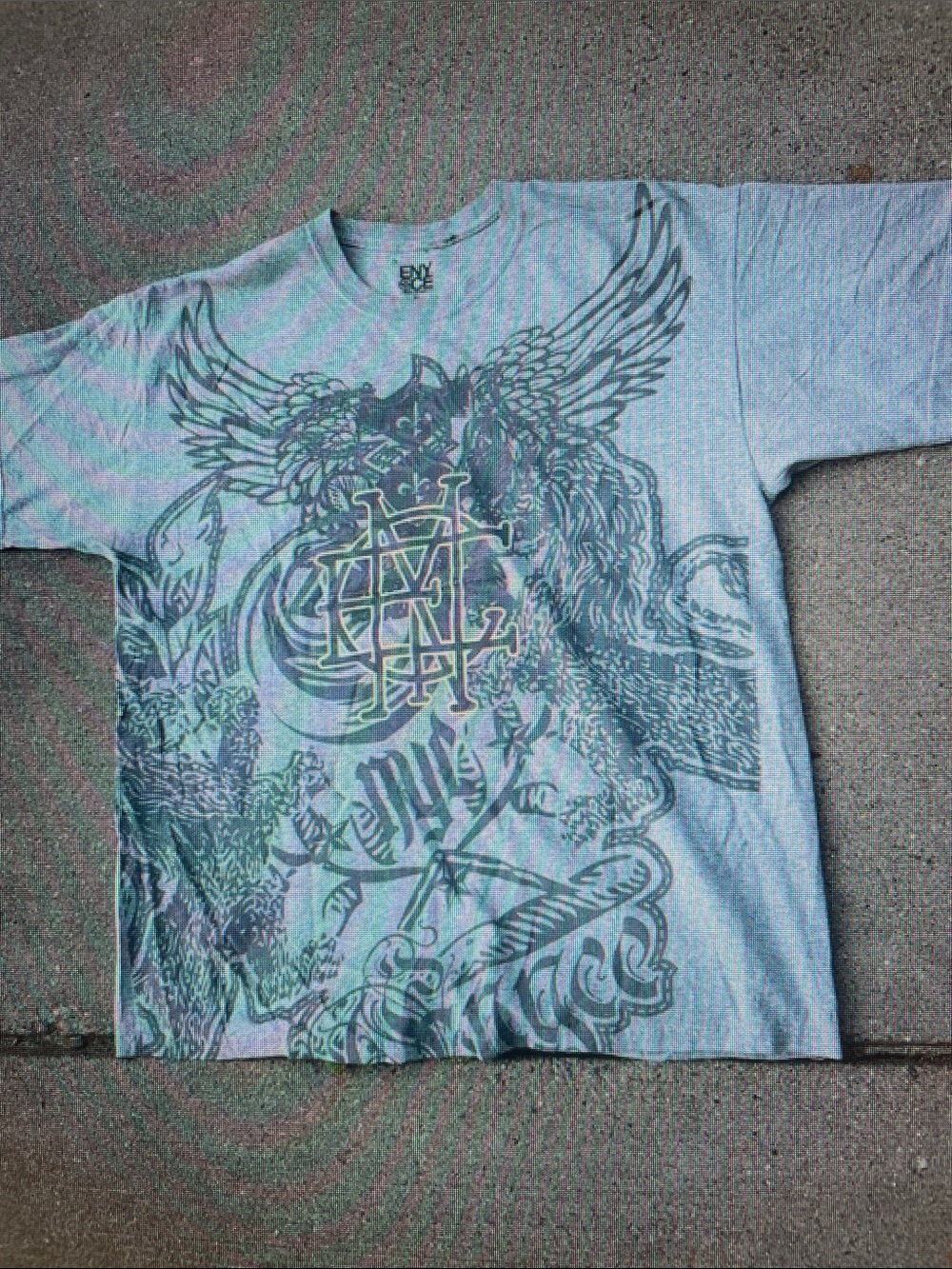 Enyce Light Blue Winged Eagle Graphic Short Sleeve Tee